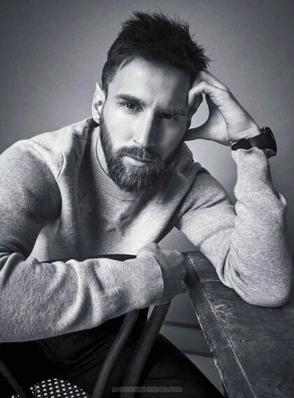 Messi, en una sesión de fotos especial