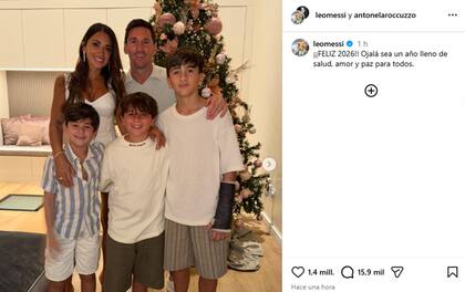 Messi compartió fotos junto a su familia y llenó de ilusión a sus seguidores