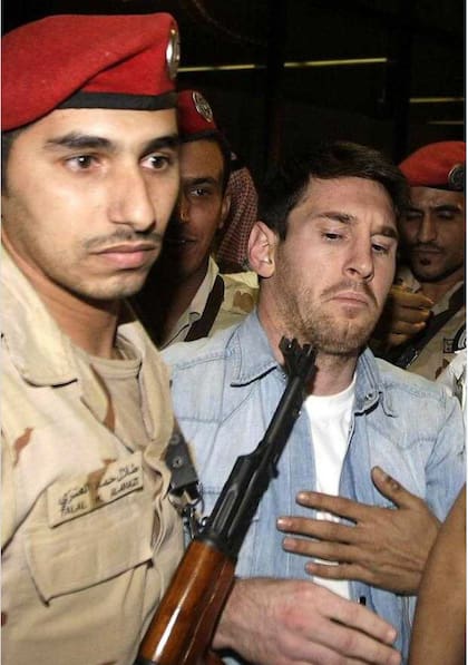 Messi, con custodia en su visita a Arabia Saudita