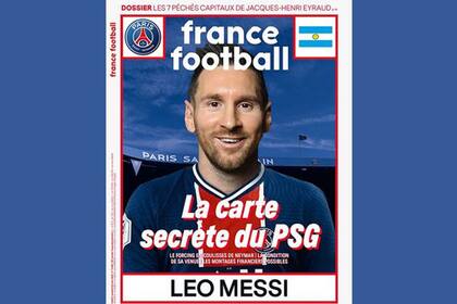 ¿Messi con otra camiseta? France Football se animó a darlo en su portada con la casaca de PSG