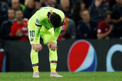Messi, después de la debacle de Barcelona ante Liverpool.