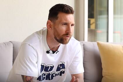 Messi durante la entrevista con Mundo Deportivo, donde anunció que jugará en Inter Miami