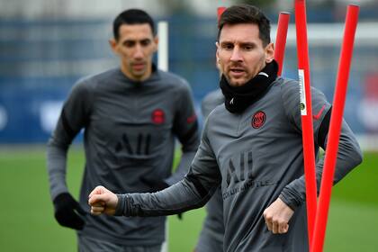 Messi durante un entrenamiento del PSG: ya se sumó al grupo