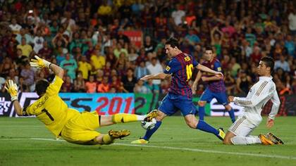 Messi, en acción