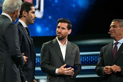 Messi en el America Business Forum, en Miami