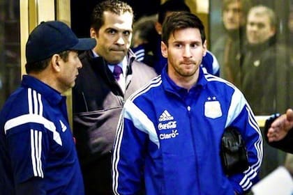 Messi, en el hotel de New Jersey