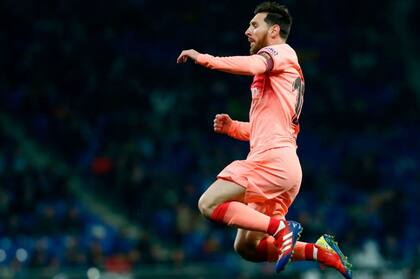 Messi, en el último derbi barcelonés