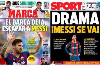 La prensa de España, en shock por la ruptura de Messi con Barcelona