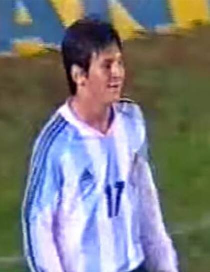 Messi, feliz tras su primer gol