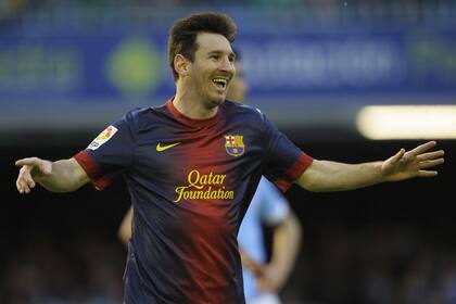 Messi festeja ante Celta, el último que le quedaba en la ronda