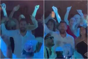 Messi fue a la fiesta de 15 de su sobrina y bailó en la pista "Muchachos", la canción del Mundial (Foto: Captura de video)