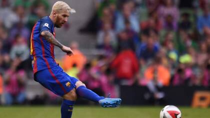 Messi jugó 45 minutos ante Celtic