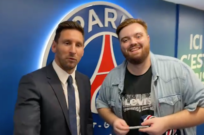 Messi junto a Ibai Llanos, en vivo por Twitch