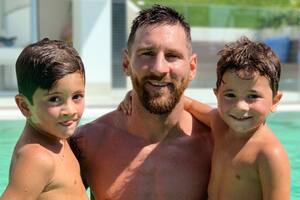 El tierno video de Messi jugando con sus hijos que publicó Antonela Roccuzzo