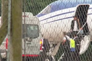 Messi llegó a la Argentina (Captura de TV)