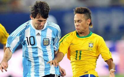Messi-Neymar, la primera vez que fueron rivales