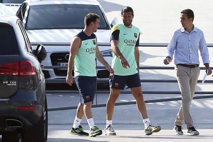 Messi, otra vez en la Ciudad Deportiva de Barcelona