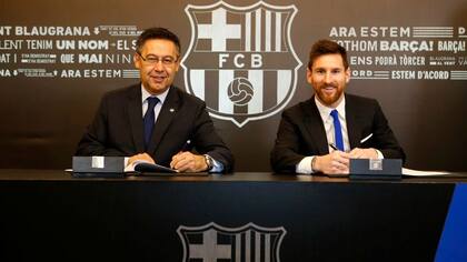 Messi renovó con el Barcelona hasta 2021