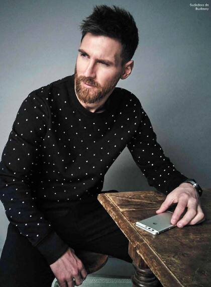 Messi, en una sesión de fotos especial