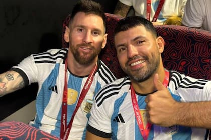 Messi y Agüero en la selección argentina