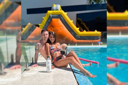 Messi y Antonela, en una imagen de esta semana en Rosario, donde pasaron Navidad en familia.