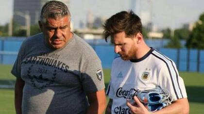 Messi y Chiqui Tapia