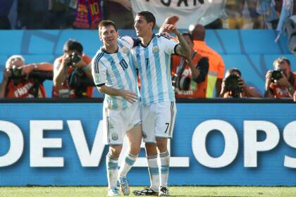 Messi y Di María, el ataque argentino