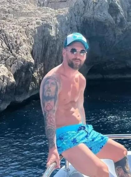 Messi y el rostro de Jesús en su brazo derecho