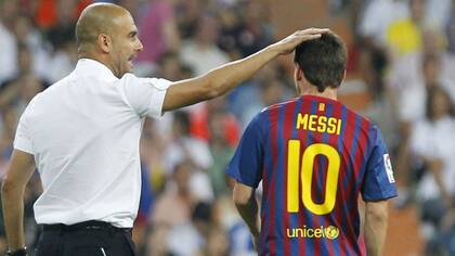 Messi y Guardiola, en el pasado