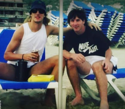 Messi y López eran jóvenes promesas del fútbol argentino en ese momento (Foto: X)