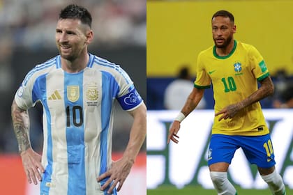 Messi y Neymar, dos que faltarán a una gran cita del fútbol sudamericano