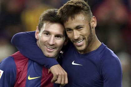 Messi y Neymar, en el pasado