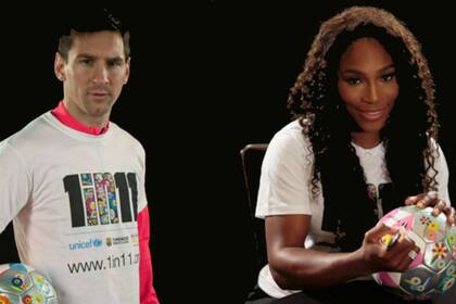 Messi y Serena vienen de compartir una campaña benéfica