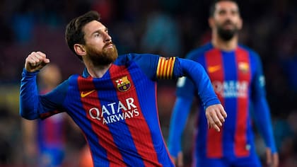Messi y su festejo