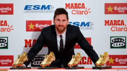 Messi y sus cuatro Botas de Oro