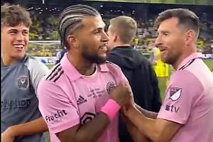 El valorable gesto de Messi con un compañero de Inter Miami durante los festejos del título