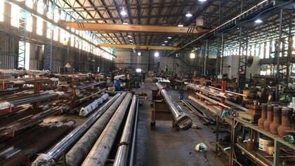 Metalcrom, en Berazategui, casi vacía este viernes