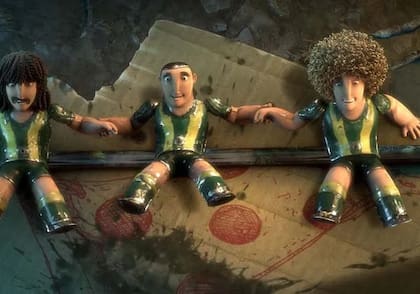 Metegol está basada en el cuento “Memorias de un wing derecho” del escritor argentino Roberto Fontanarrosa