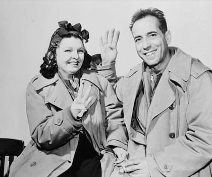 Methot y Bogart (Getty Images)