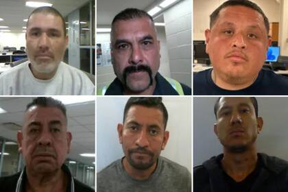 Mexicanos y hondureño detenidos en las protestas de Los Ángeles por ICE.