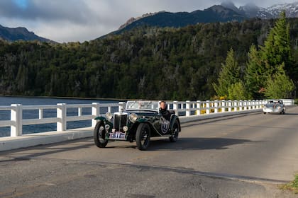 MG TC 1947 durante la primer etapa de las 1000 Millas Sport