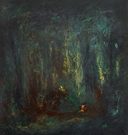 "Mi noche de Valpurgis" (1995), pintura de Alfredo Prior comprada por Andrés Buhar en Vasari