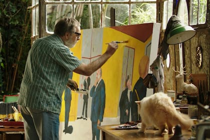 "Mi pintor favorito es Fernando Fader. También me gustan Fortunato Lacámera y Quinquela Martín", cuenta Brandoni