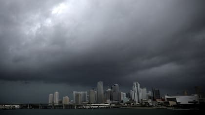 Miami, horas antes de la llegada del huracán Irma