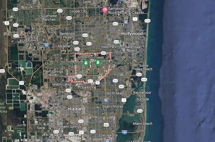 Miami Gardens está a unos kilómetros de Sunny Isles Beach