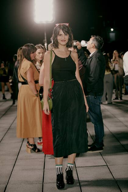 Mica Riera en el desfile de Mishka