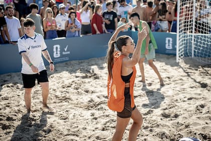 Mica Vázquez se sumó a los torneos en el Rexona Point.