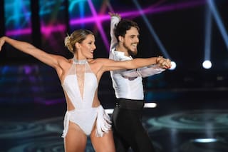 Pese a sus cruces, el hijo de Flor Peña bancó el baile de Mica Viciconte