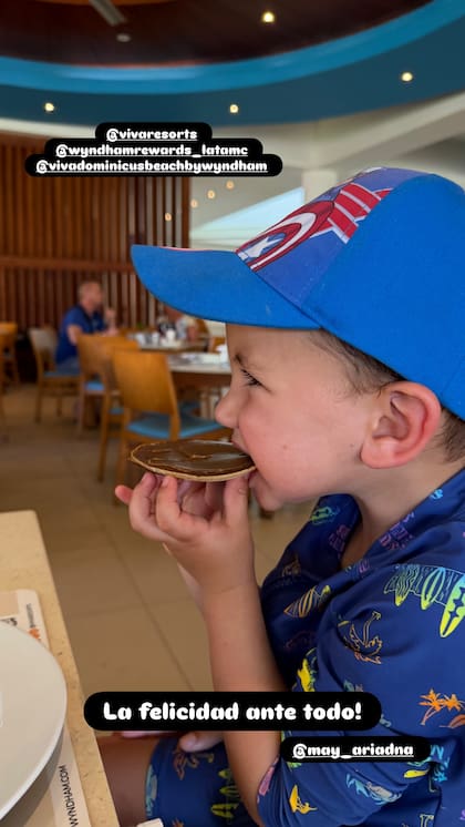 Mica Viciconte mostró una imagen de su hijo Luca durante sus vacaciones en República Dominicana
(Foto: @micaviciconte)