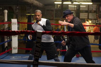 Michael B. Jordan y Sylvester Stallone, alumno y maestro